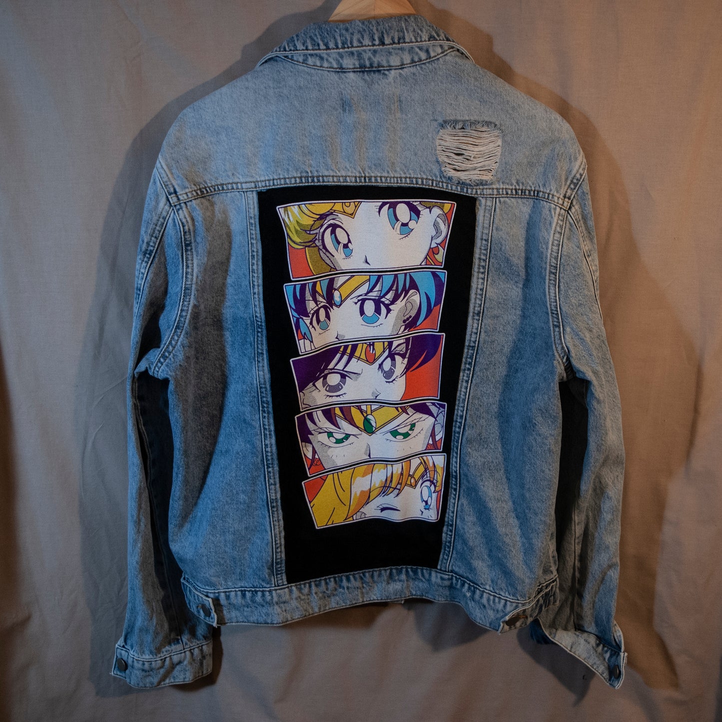 Sailor Moon Denim Jacket (Size 14 Tall)