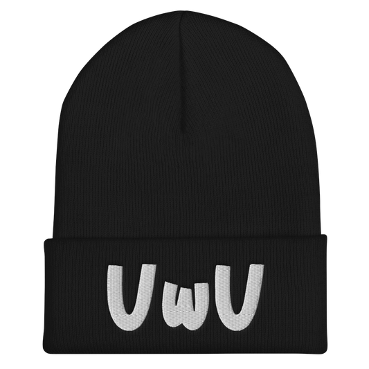 Riesige UwU-Manschettenmütze