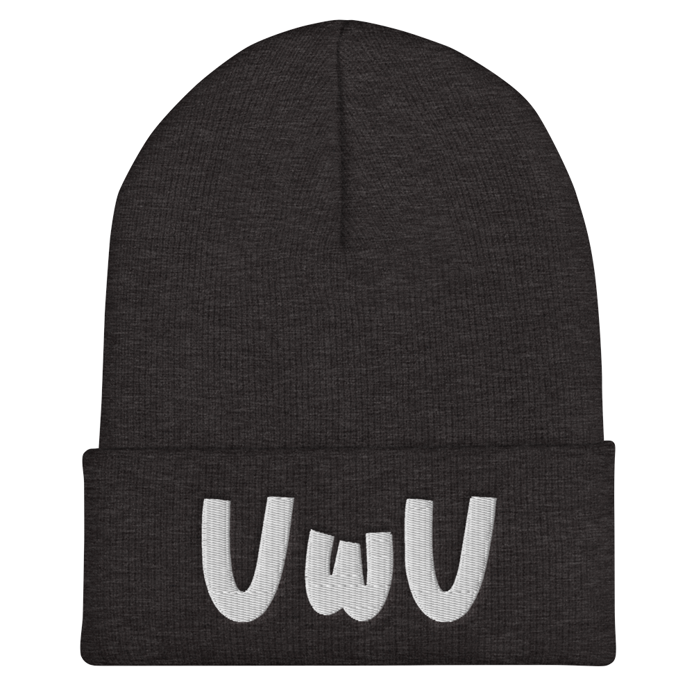 Riesige UwU-Manschettenmütze