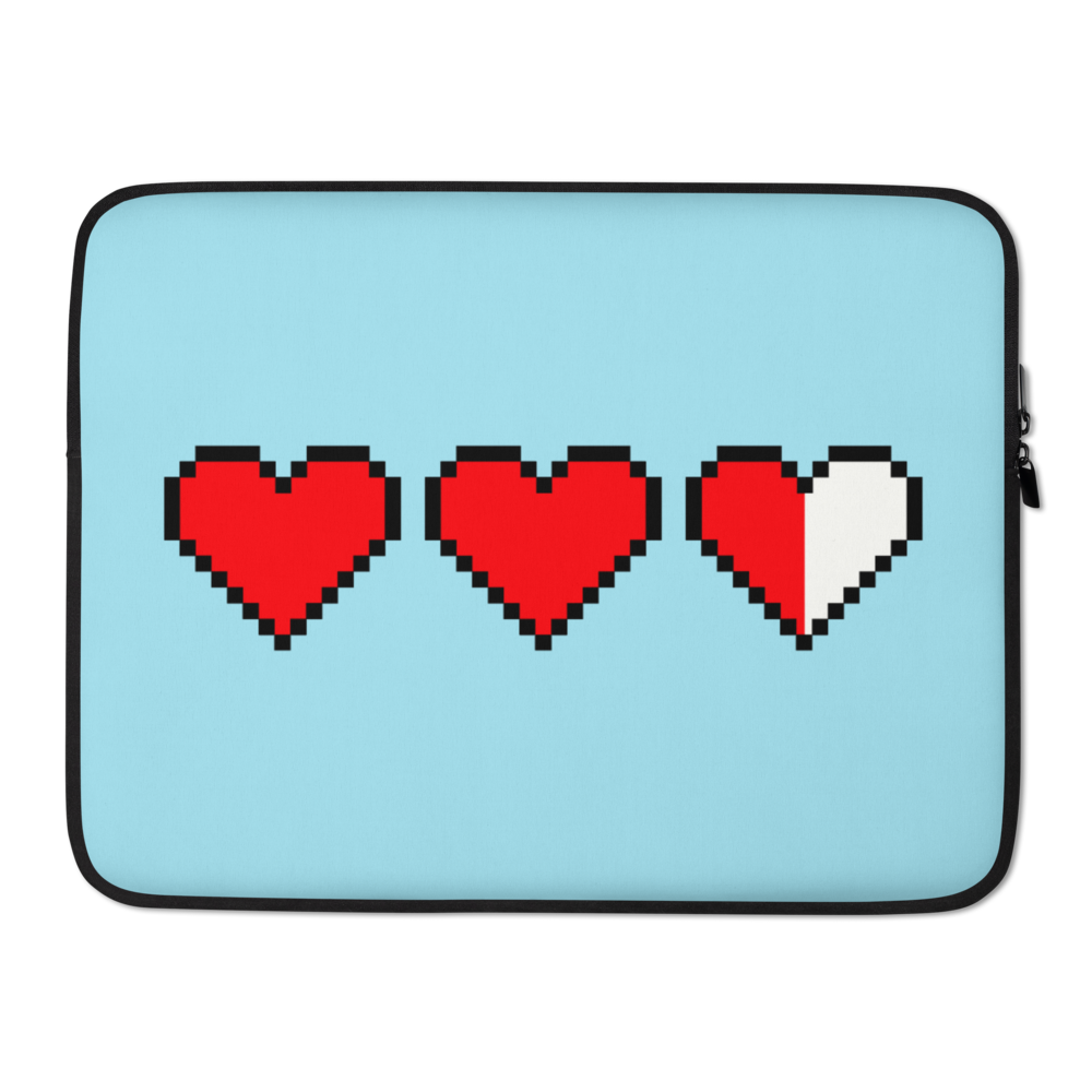 Zelda Pixel Hearts Laptop Sleeve