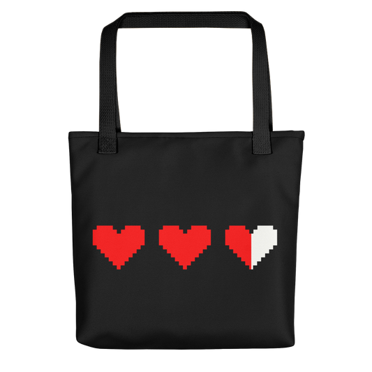 Zelda-Pixel-Herz-Tasche