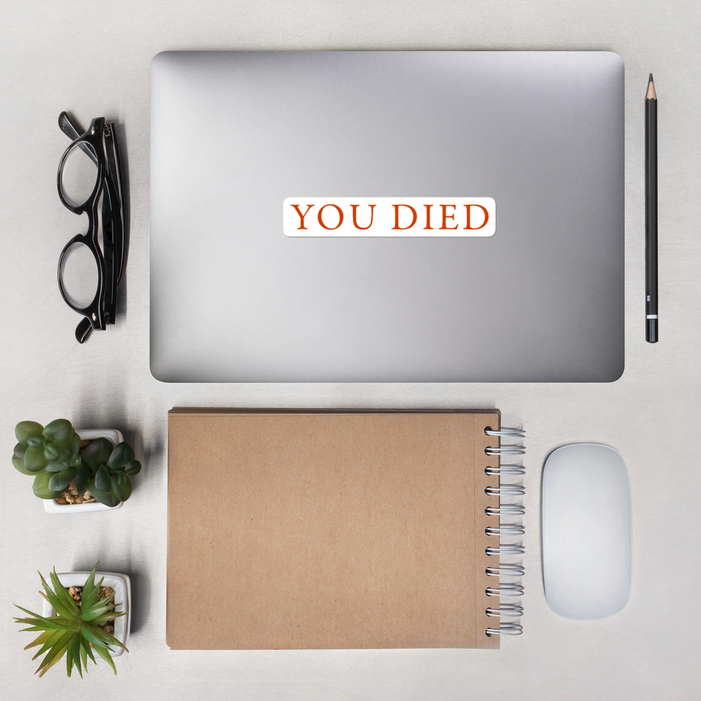 Dark Souls You Died Sticker