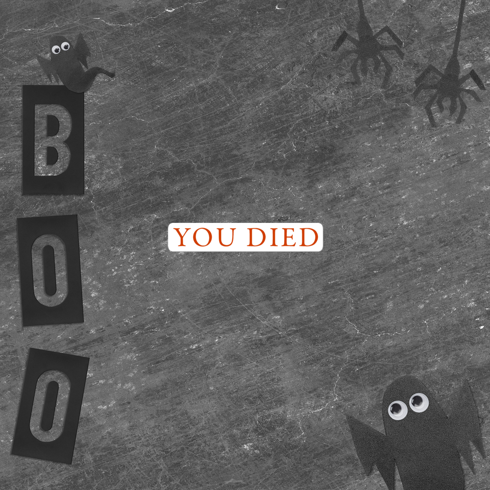 Dark Souls You Died Sticker