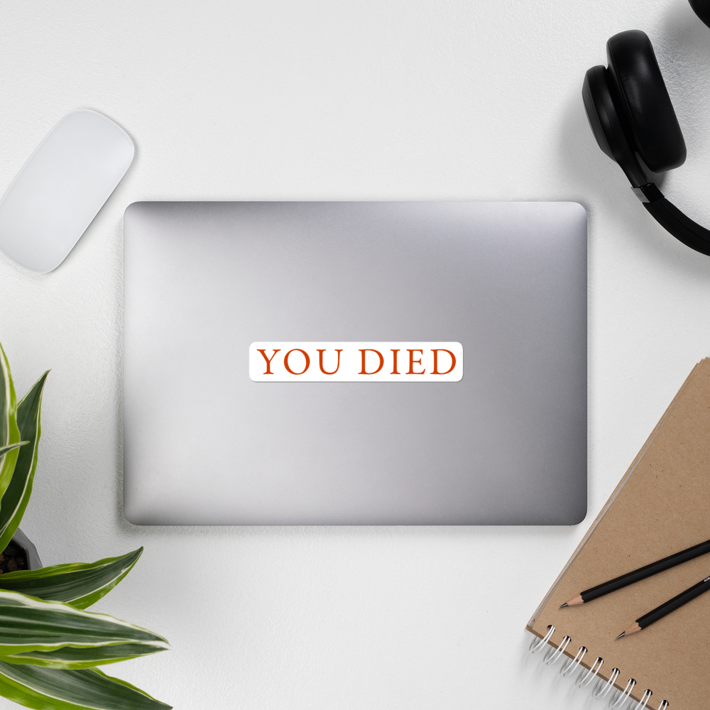 Dark Souls You Died Sticker