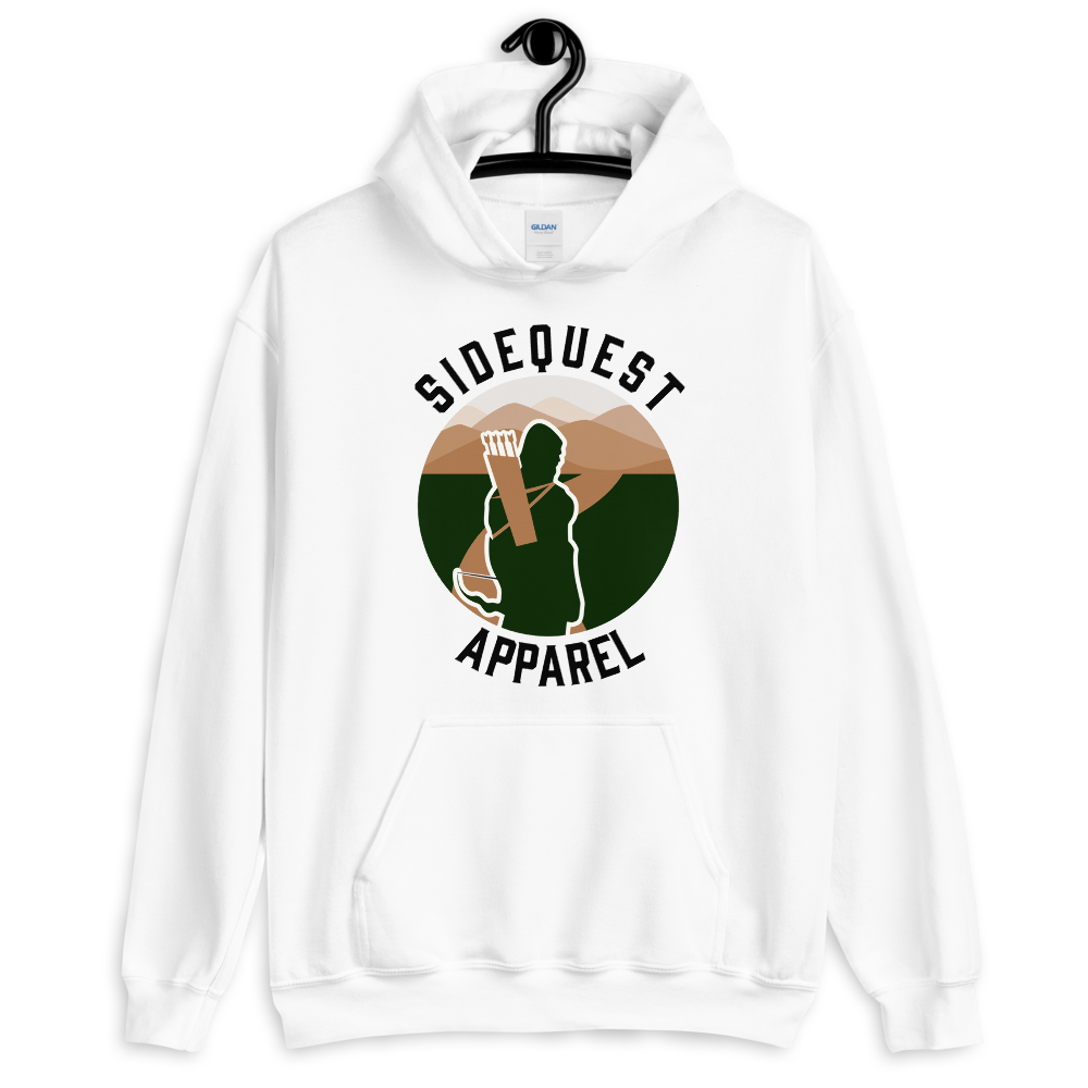 Sudadera con capucha Sidequest - Texto oscuro (Unisex)