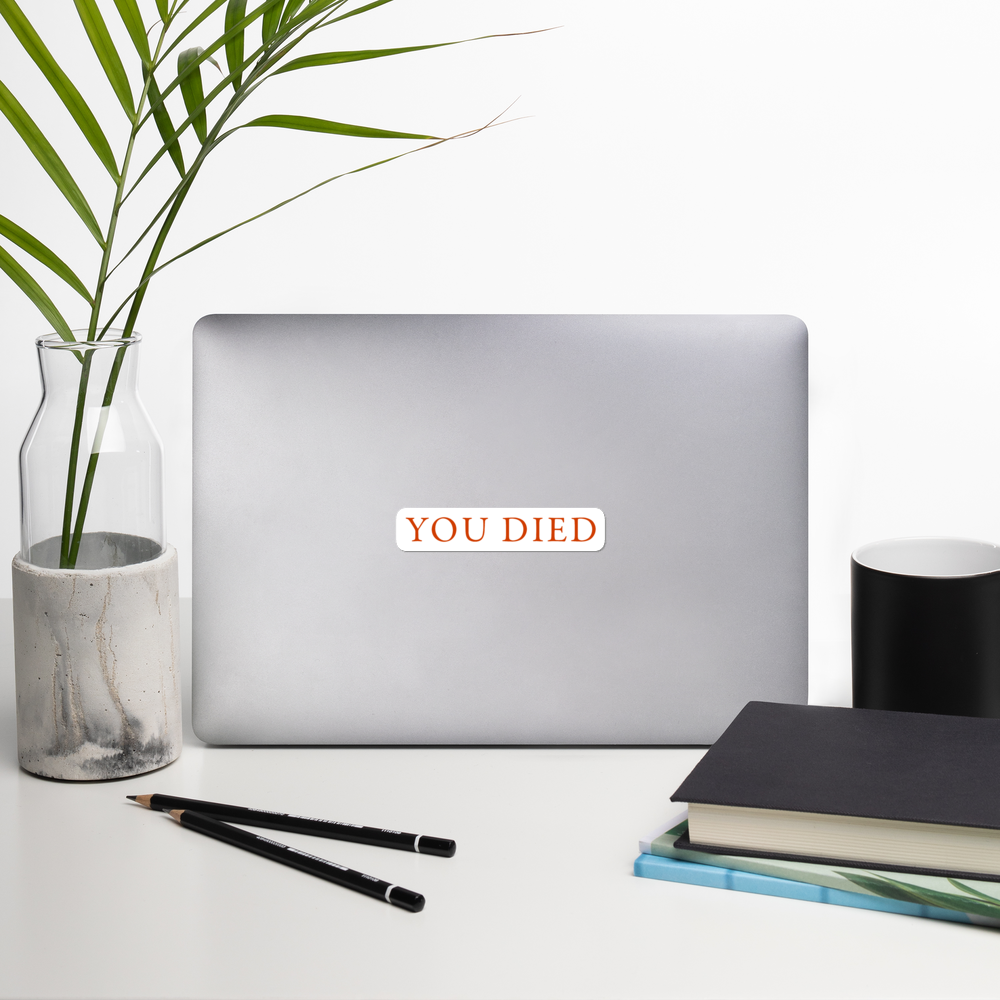 Dark Souls You Died Sticker