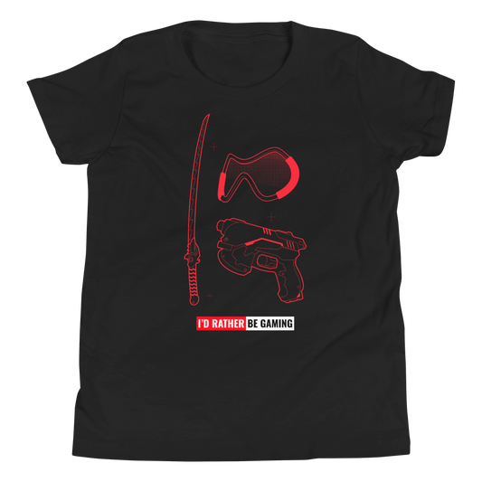 I'd Rather Be Gaming Youth T-Shirt (Unisex)