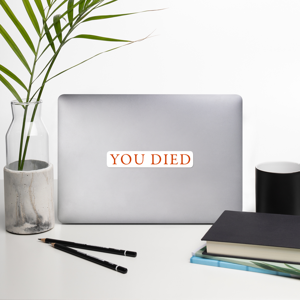 Dark Souls You Died Sticker