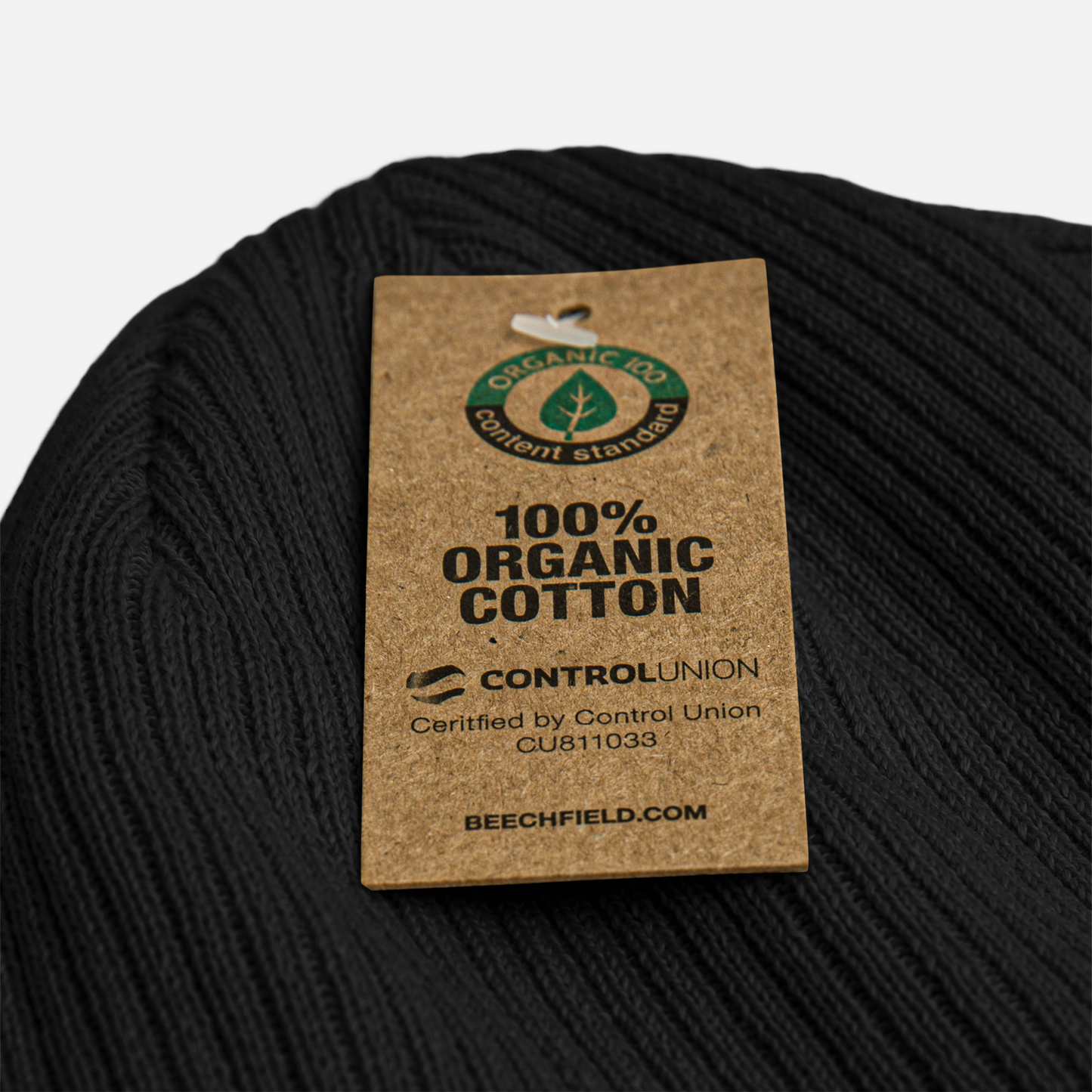 Zelda Hearts Ribbed Beanie (Organic Cotton)
