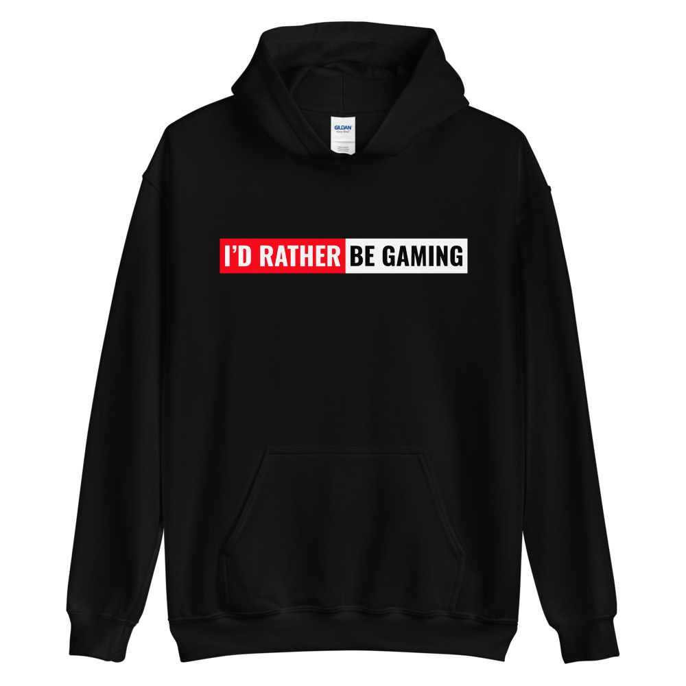 Prefiero estar jugando sudadera con capucha unisex