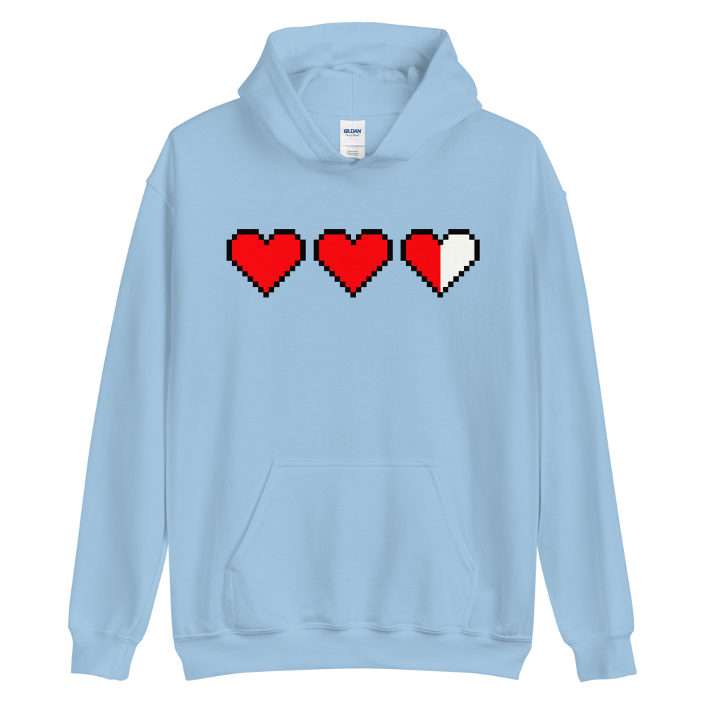 Zelda Pixel Hearts Hoodie (Unisex)