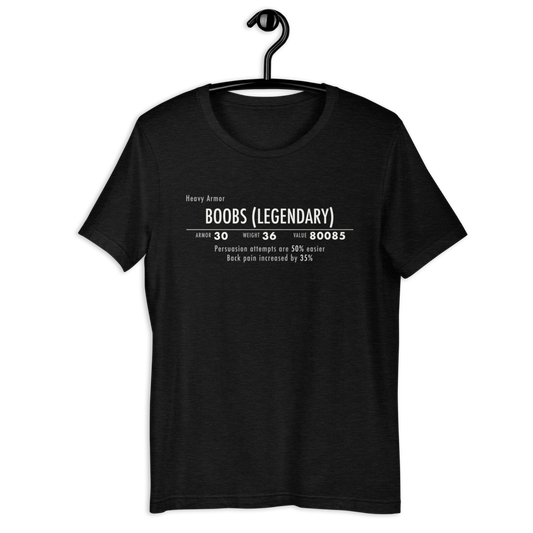 Skyrim Legendary Boobs T-Shirt (Unisex)