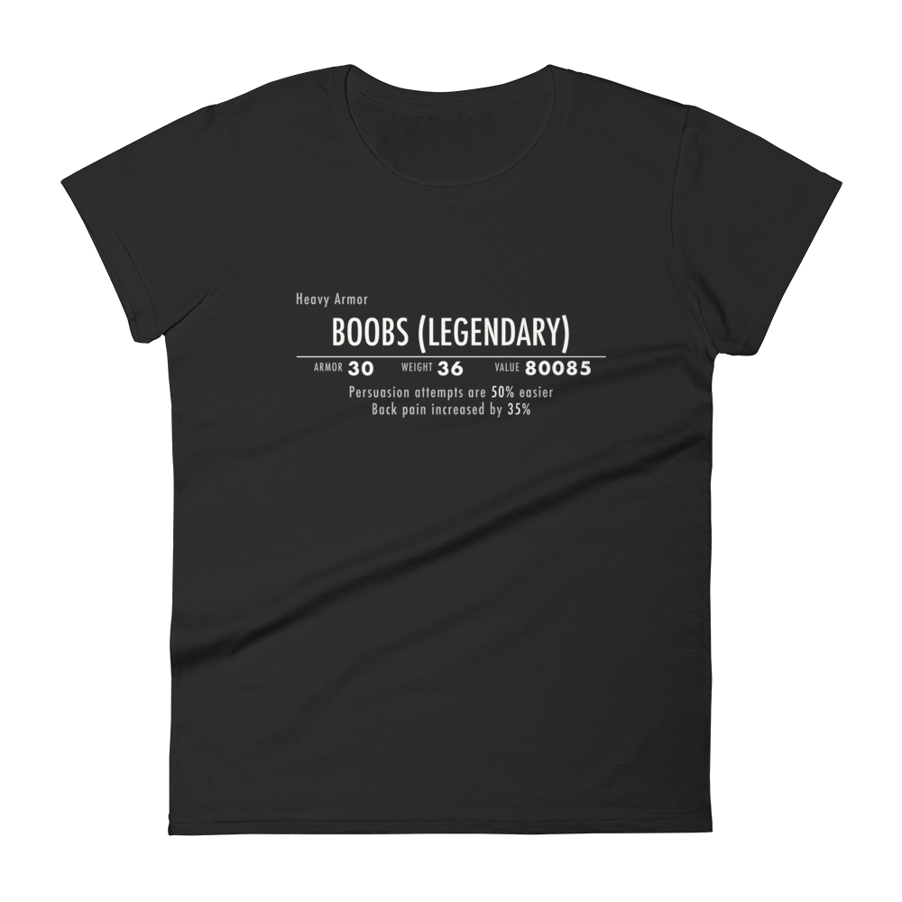 Camiseta Skyrim Tetas legendarias Mujer