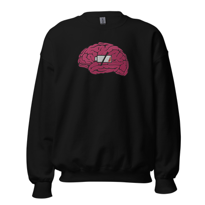 Brain Drain Großes besticktes Sweatshirt