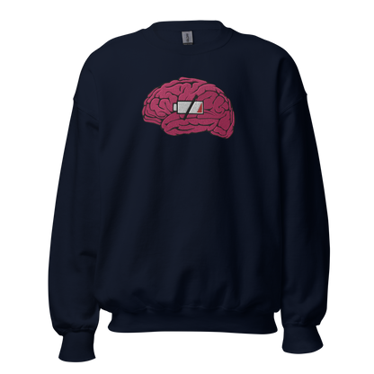 Brain Drain Großes besticktes Sweatshirt