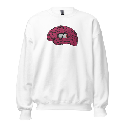 Brain Drain Großes besticktes Sweatshirt