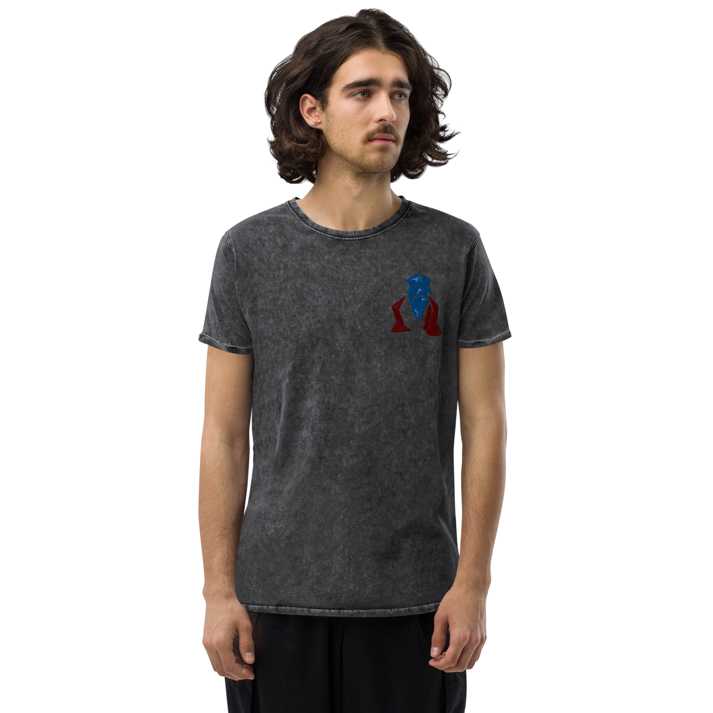 Asheron's Call Embroidered Lifestone Denim T-Shirt