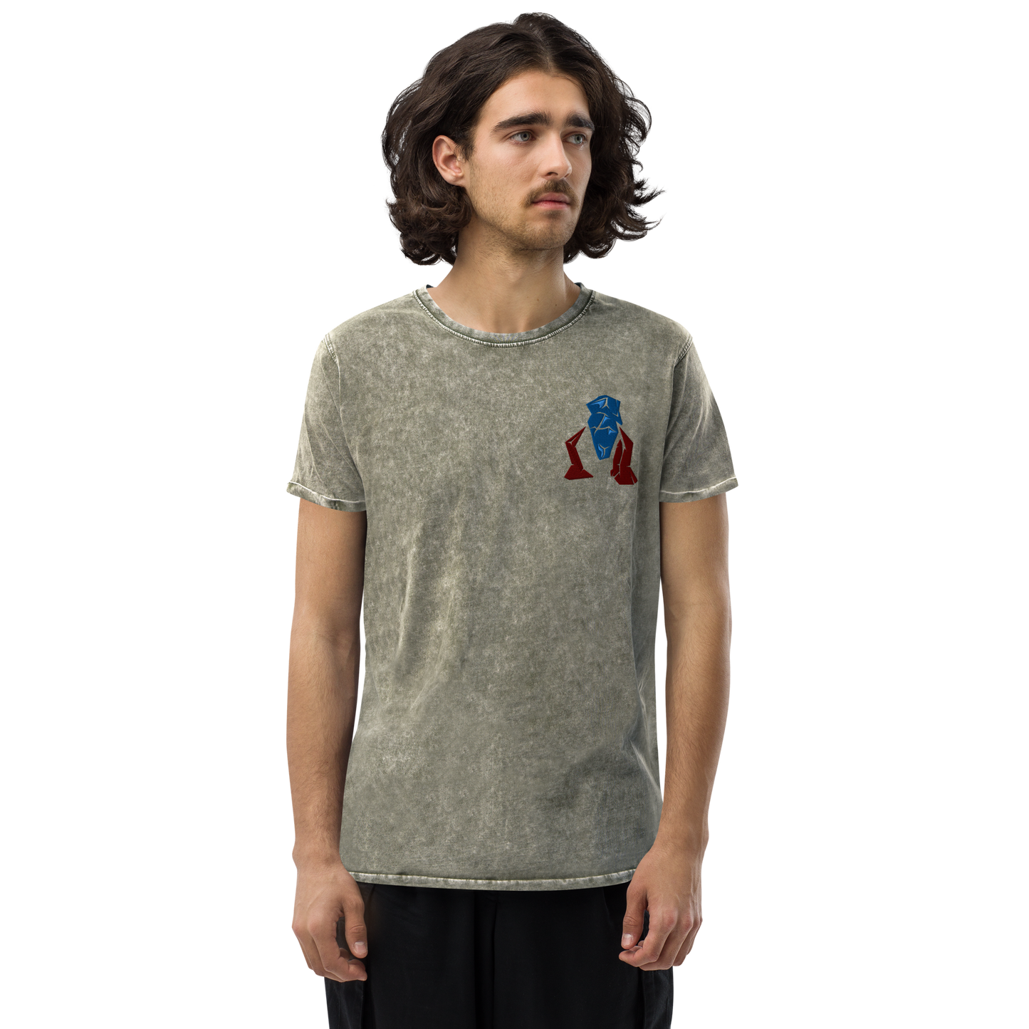 Asheron's Call Embroidered Lifestone Denim T-Shirt