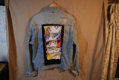 Sailor Moon Denim Jacket (Size 14 Tall)