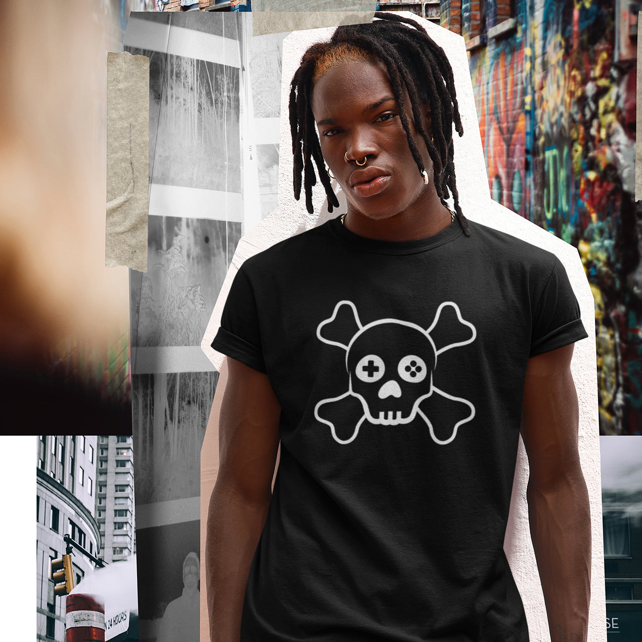 Gamer Skull T-Shirt (Unisex)
