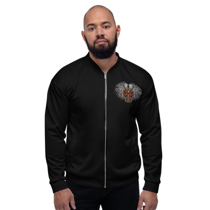 The Oni Unisex Bomber Jacket (All Black)