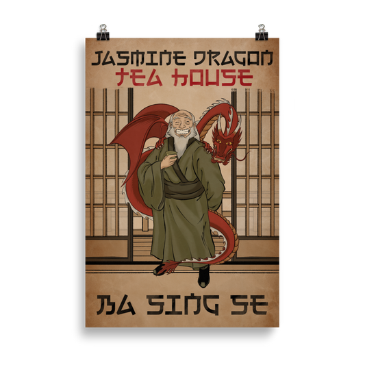 Onkel Iroh Jasmine Dragon Matte Poster