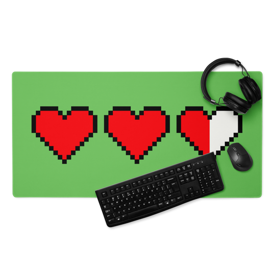 Zelda Pixel Hearts Gaming Mouse Pad