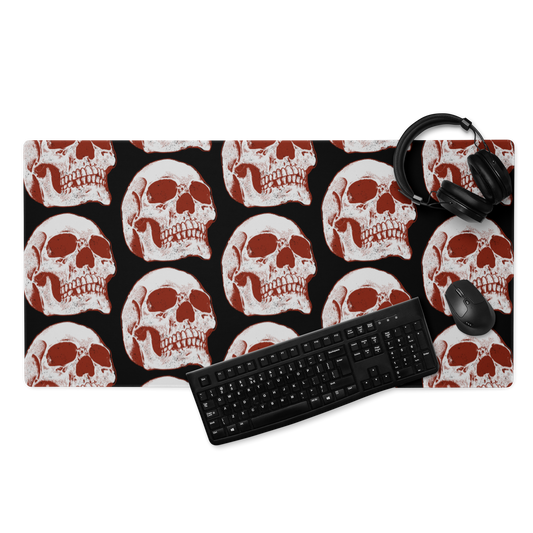 Red Skull Gaming Mouse Pad
