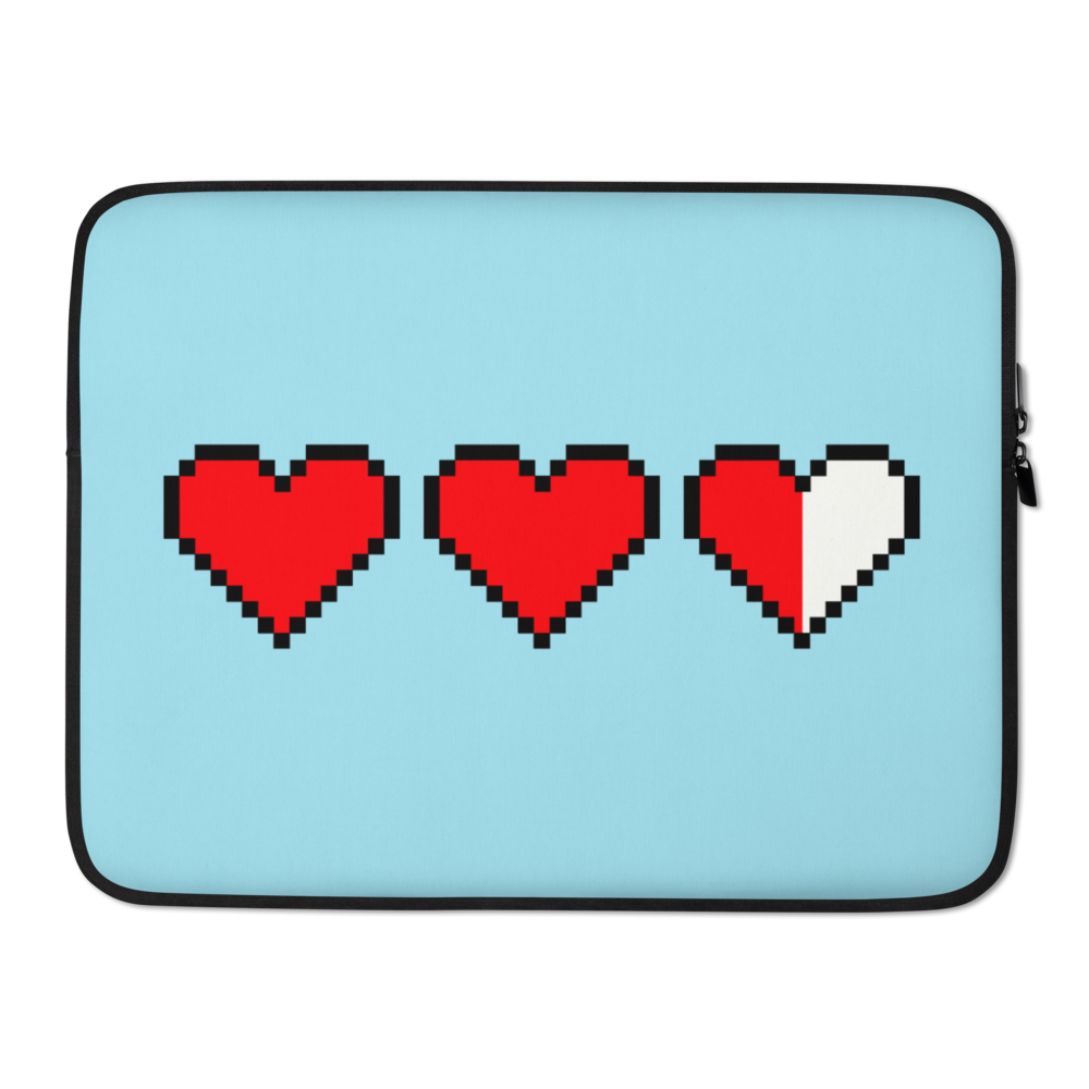 Zelda Pixel Hearts Laptop-Hülle