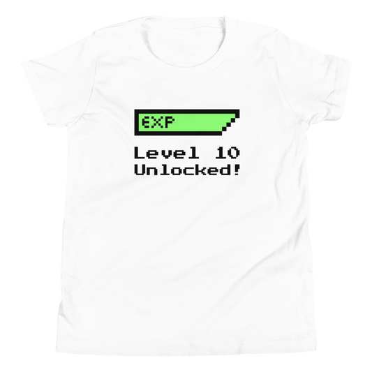Camiseta juvenil del décimo cumpleaños (Unisex)