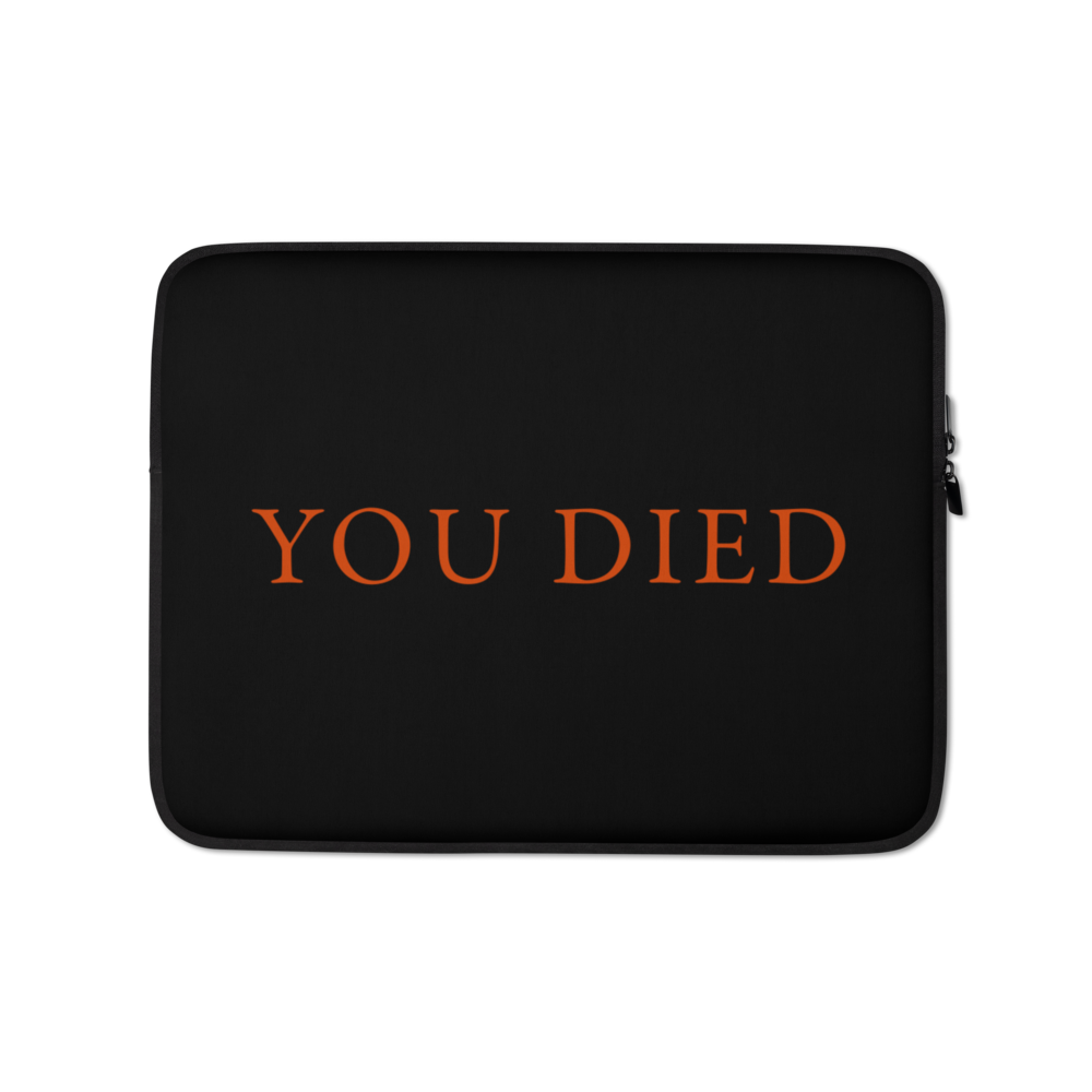 Dark Souls You Died Laptop Sleeve