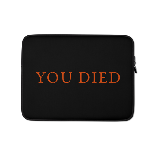 Dark Souls You Died Laptop-Hülle