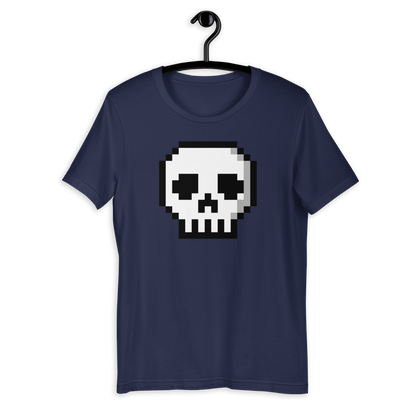 Pixel-Schädel-T-Shirt (Unisex)