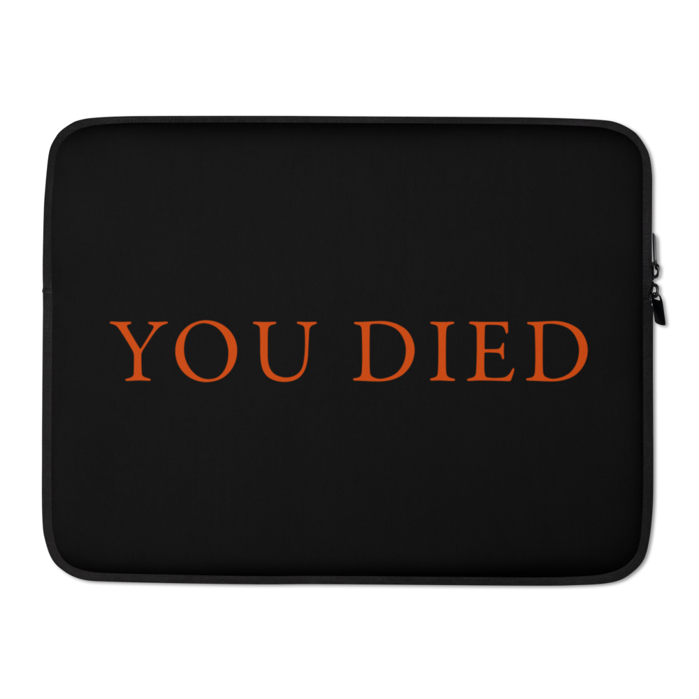 Dark Souls You Died Laptop-Hülle