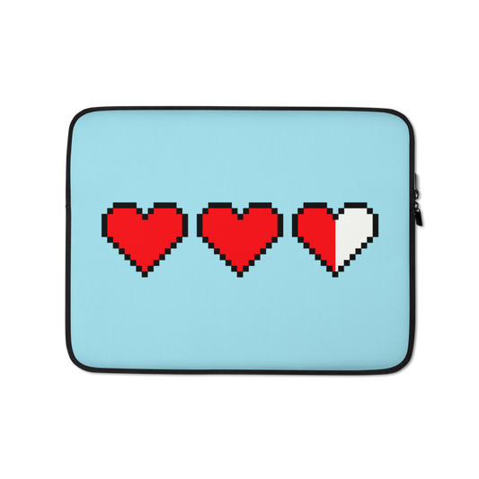 Zelda Pixel Hearts Laptop Sleeve
