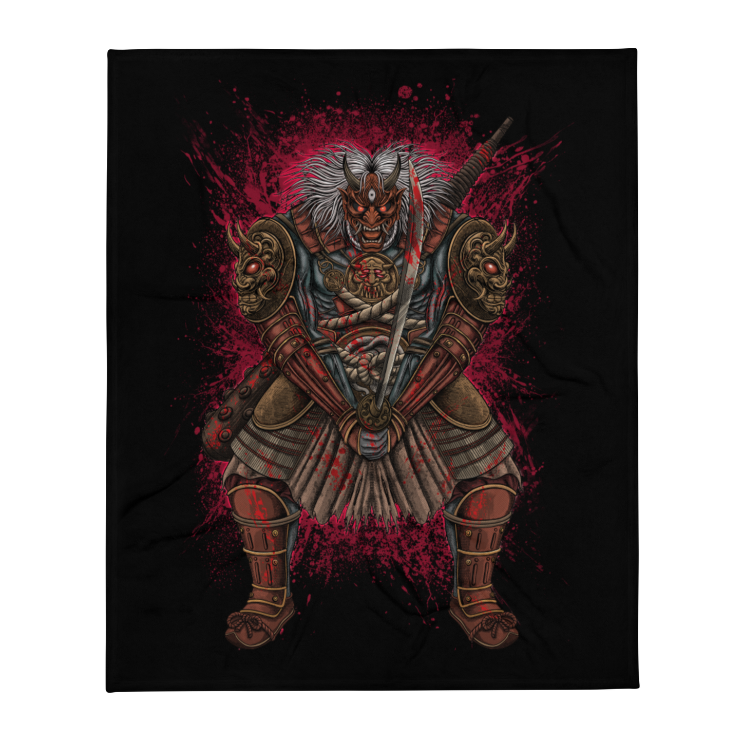 The Oni Throw Blanket