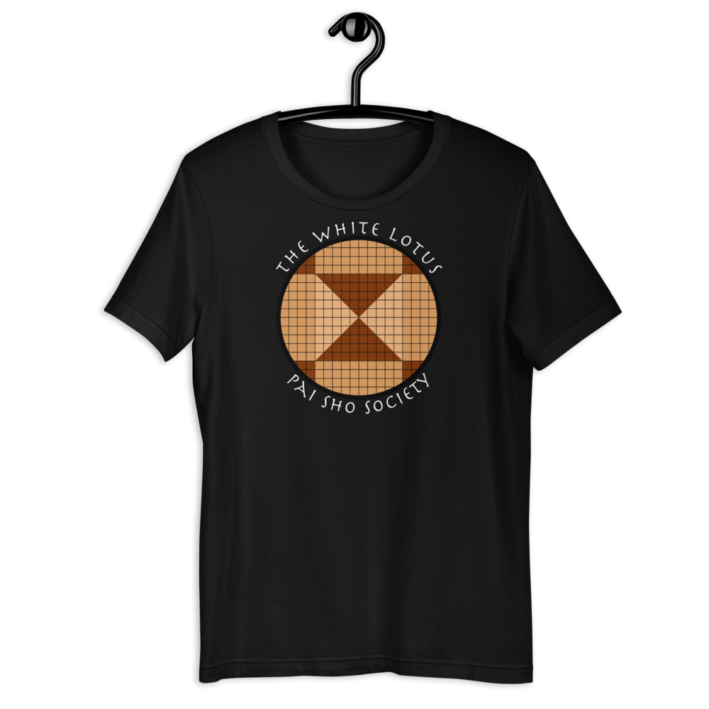 Camiseta de la Sociedad Pai Sho (Negro Unisex)