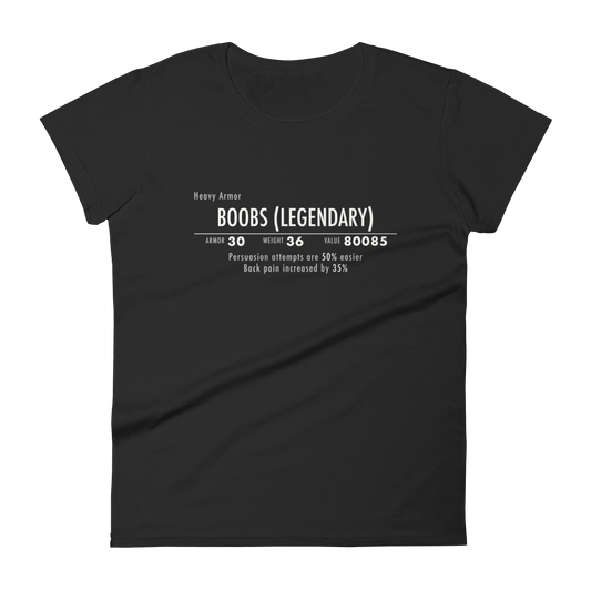 Skyrim Legendary Boobs Damen T-Shirt
